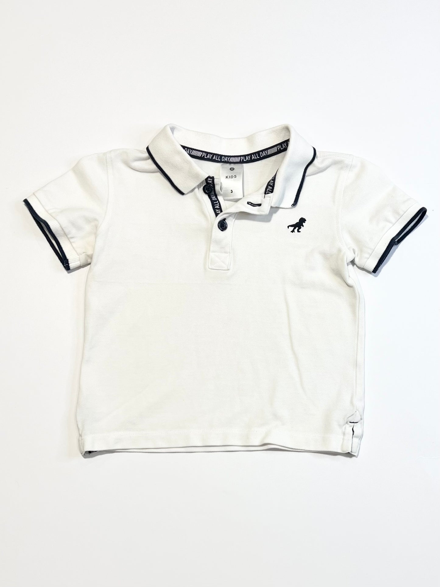 White polo shirt - Size 3