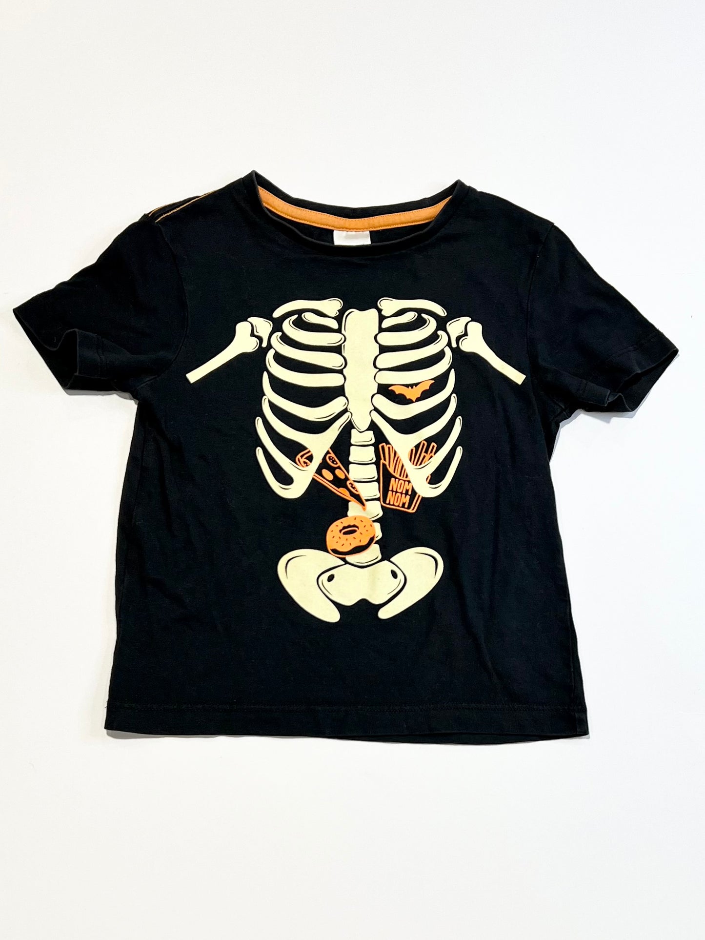 Glow-in-the-dark skeleton tee - Size 3