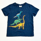 Navy dinosaurs tee - Size 3