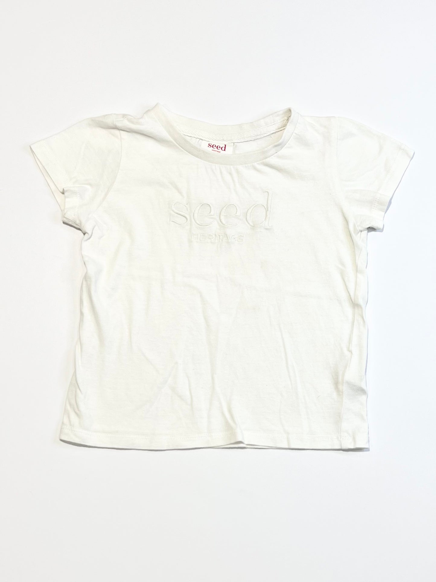 White logo tee - Size 3