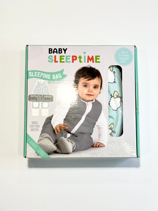 2.5 tog sleeping bag with legs brand new - Size 2-3 years