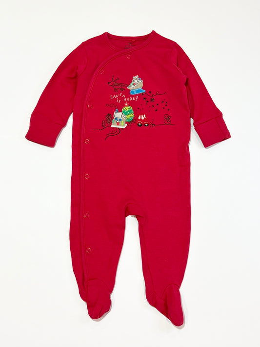 Santa Christmas onesie - Size 00