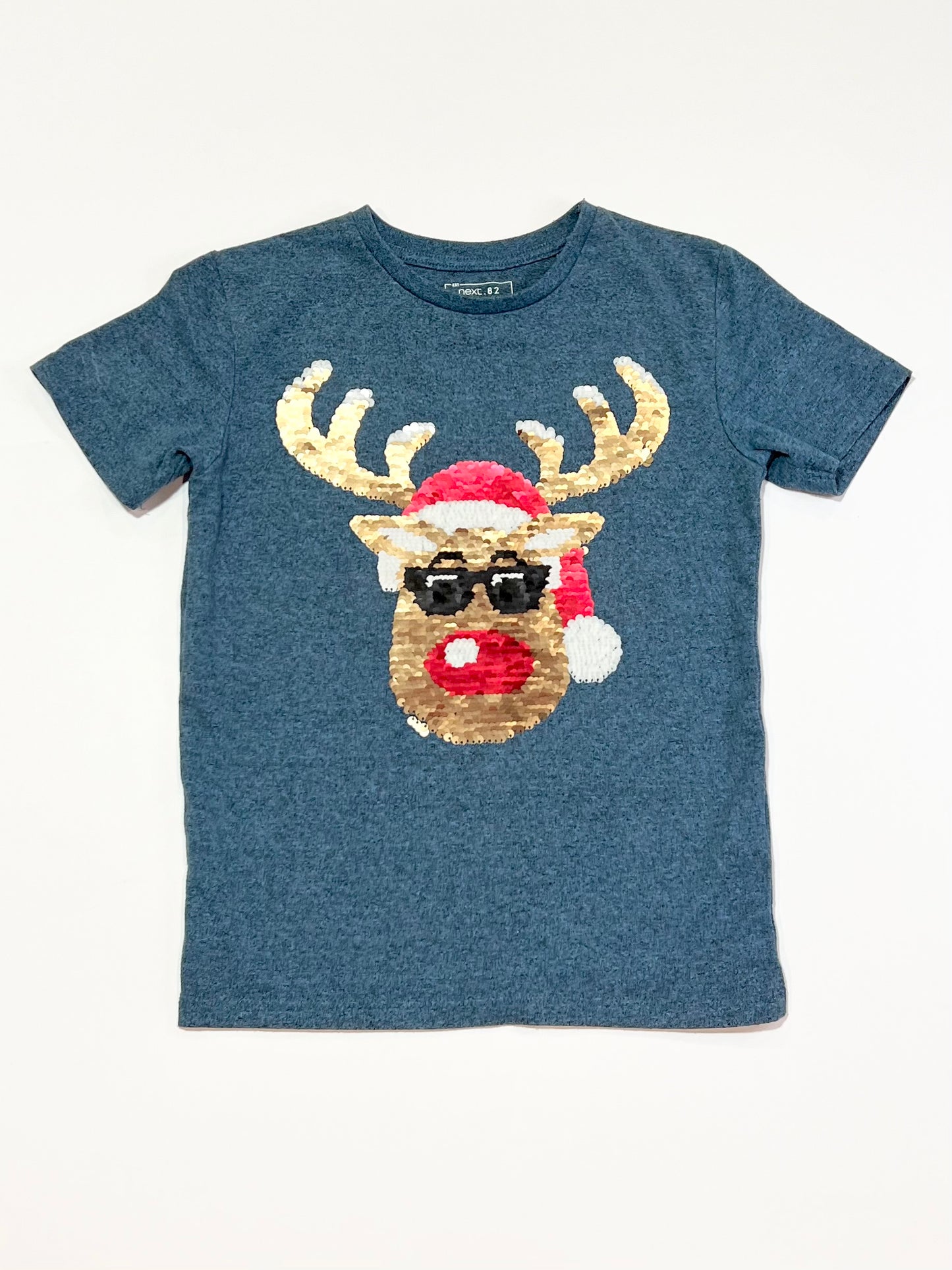 Sequined Rudolph tee - Size 4-5