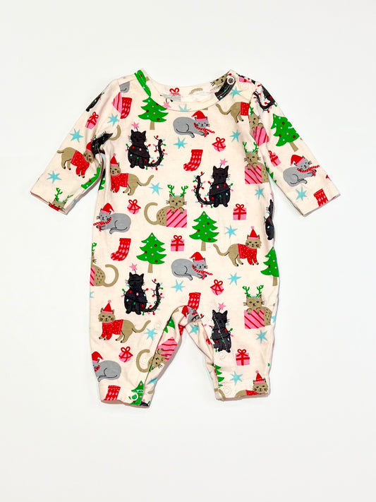 Christmas cats onesie - Size 000