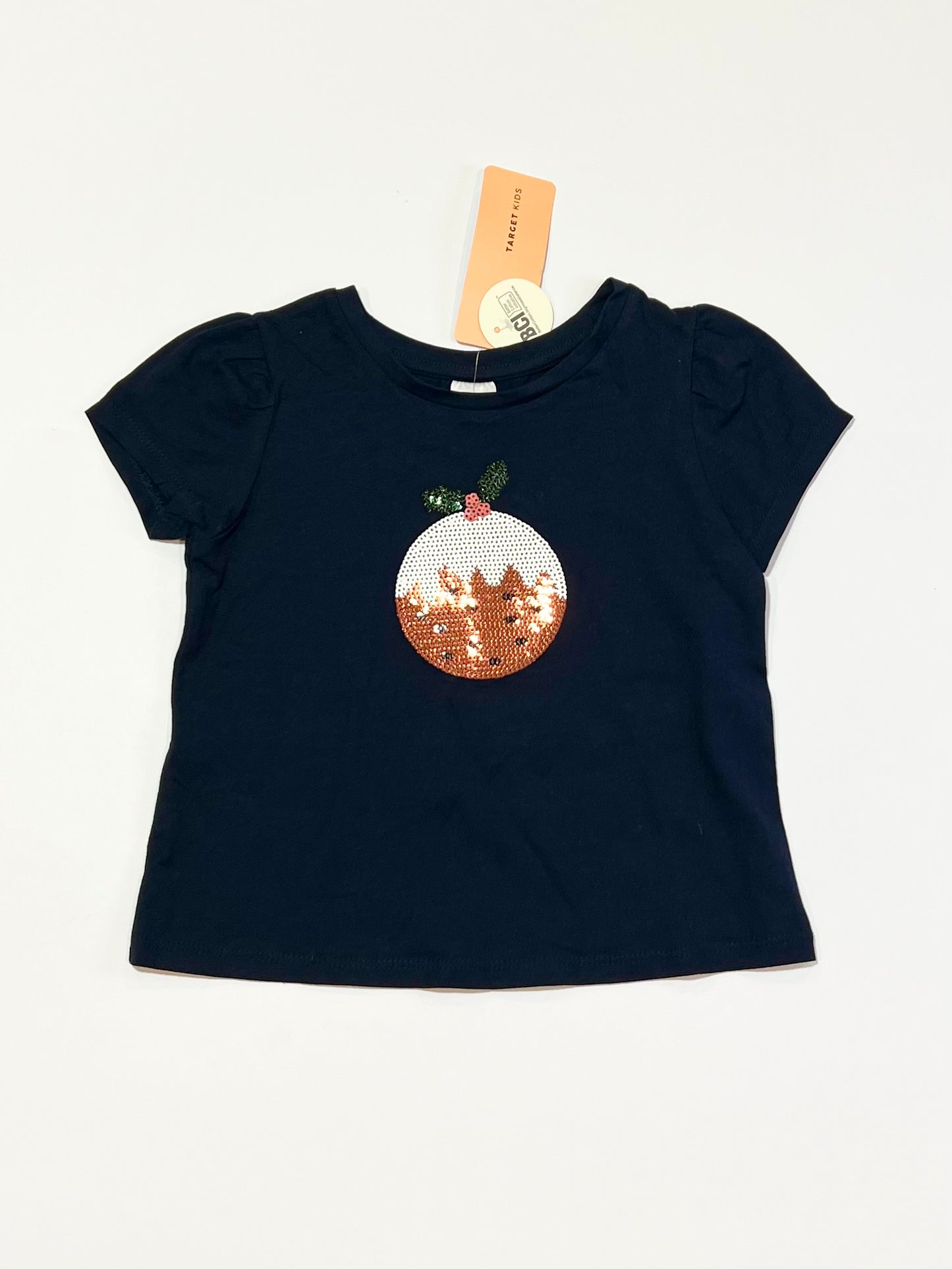 Sequined Christmas tee brand new - Size 2
