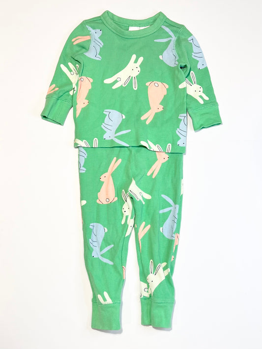 Waffle bunny pyjamas - Size 1