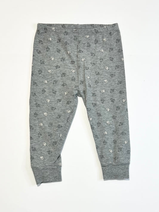 Grey acorns leggings - Size 1
