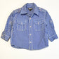 Blue gingham shirt - Size 1