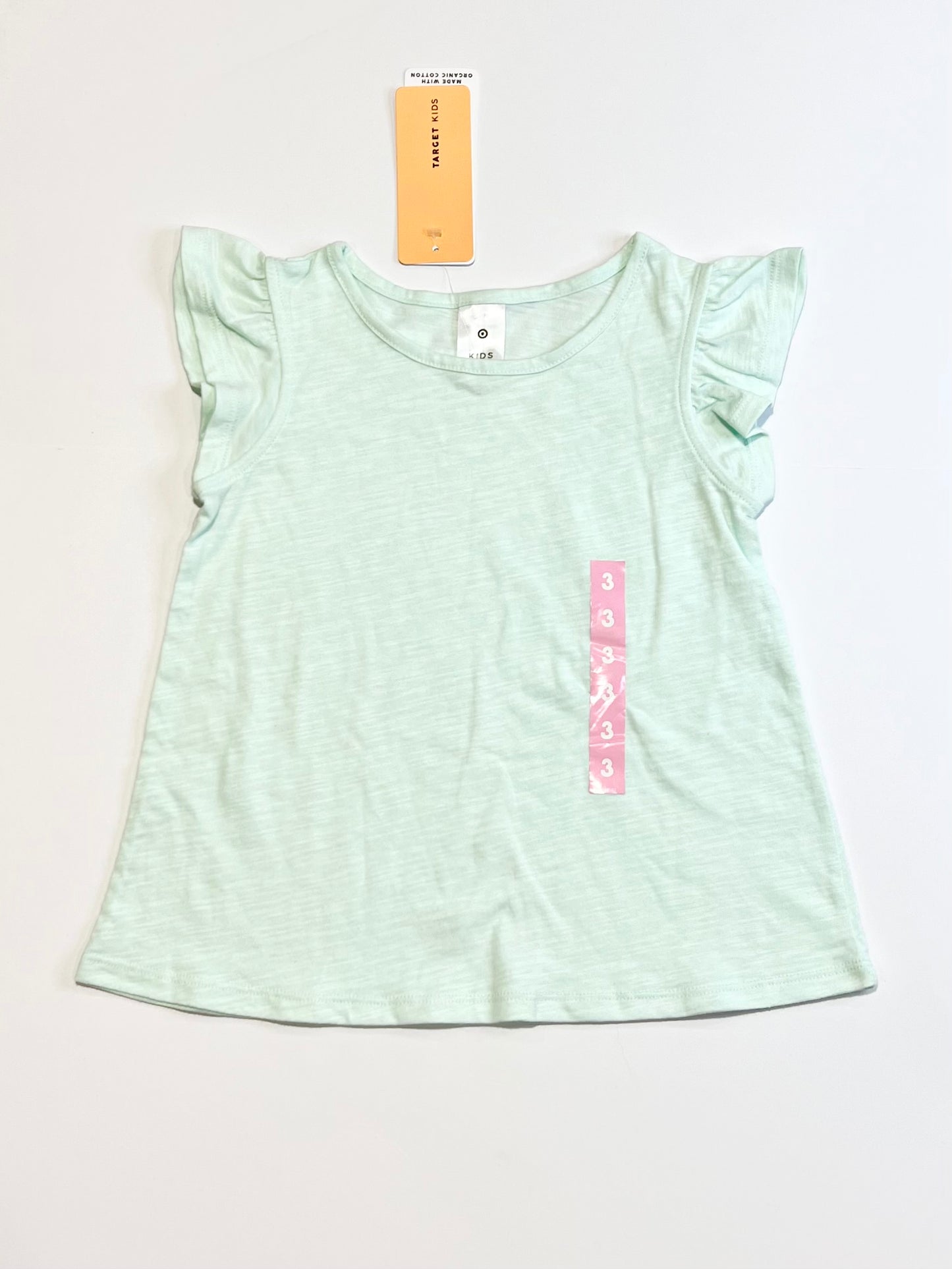 Green frill tee brand new - Size 3