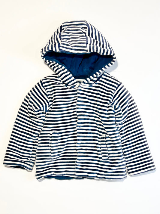 Padded velour jacket - Size 1