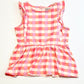 Checkered ruffle tank - Size 3-4