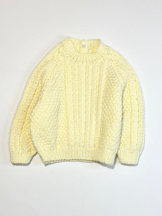 Cream knit jumper - Size 1-2