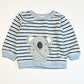 Striped koala sweater - Size 1