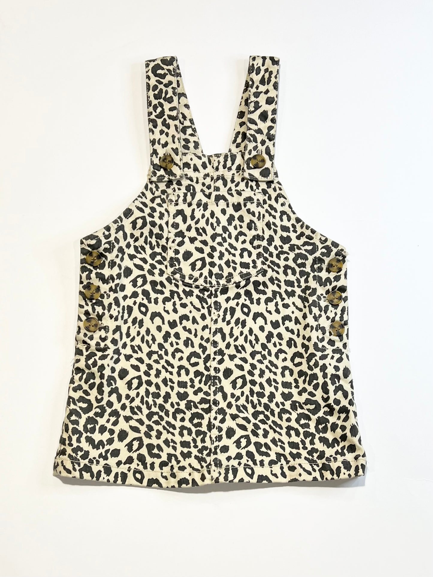 Animal print pinafore - Size 3