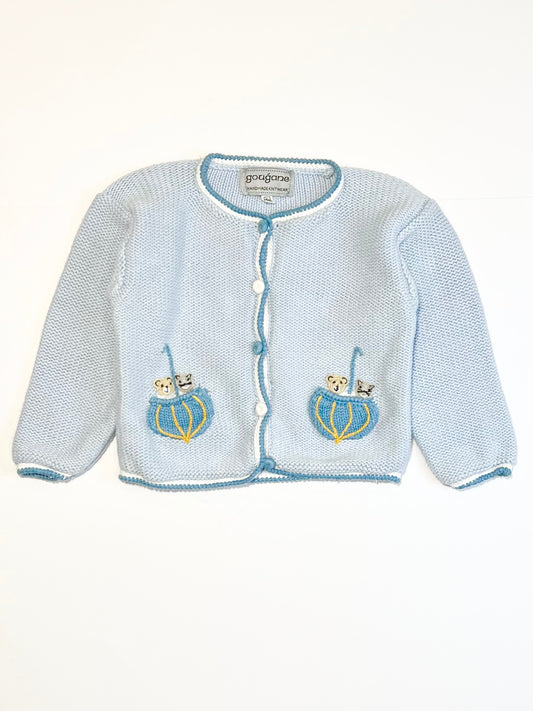 Blue knit cardigan - Size 1