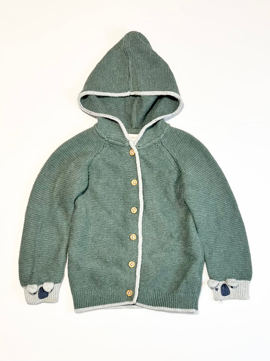 Koala hooded cardigan - Size 1