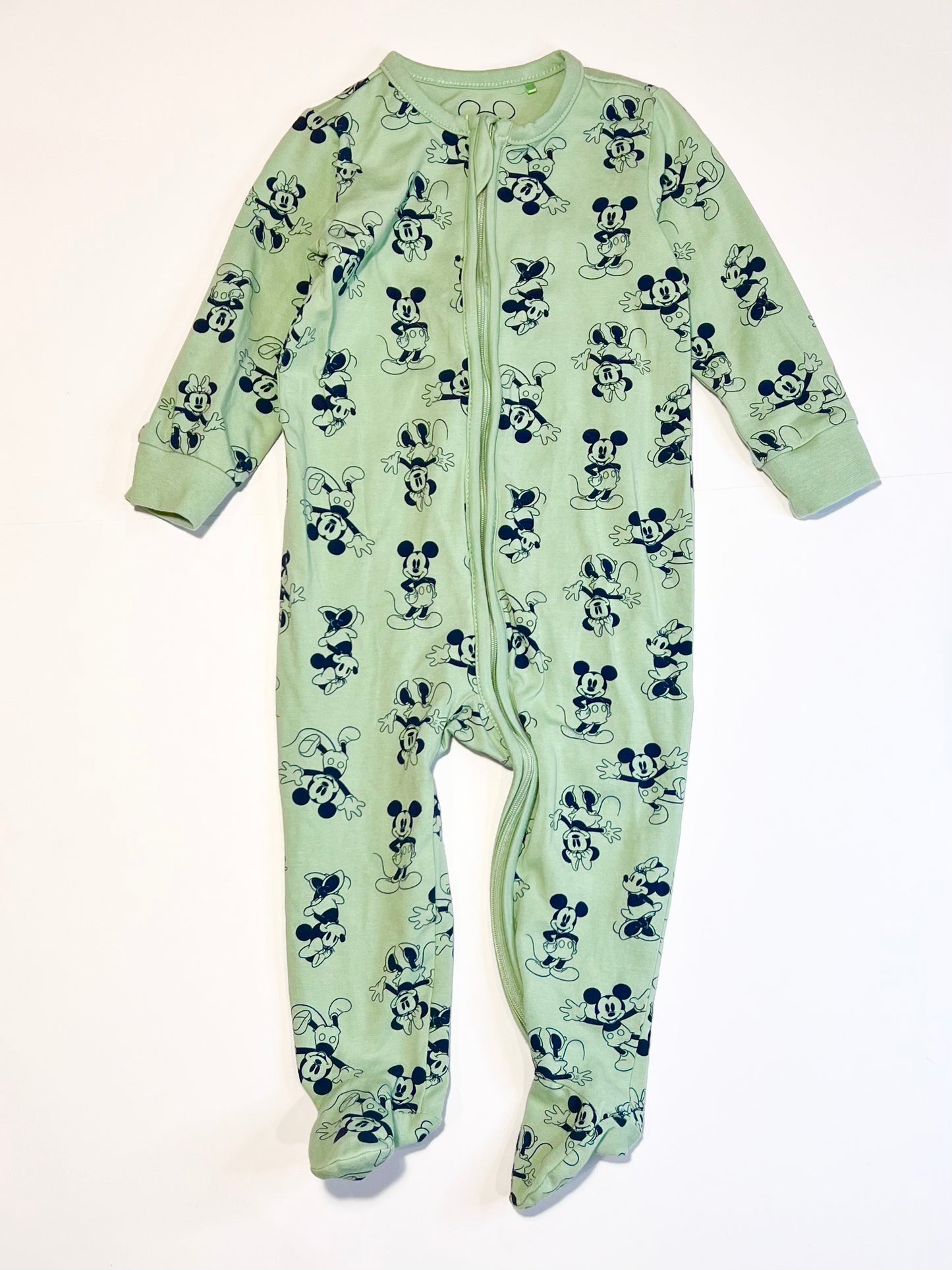 Minnie and Mickey zip onesie - Size 1