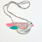 Sequined bird bag