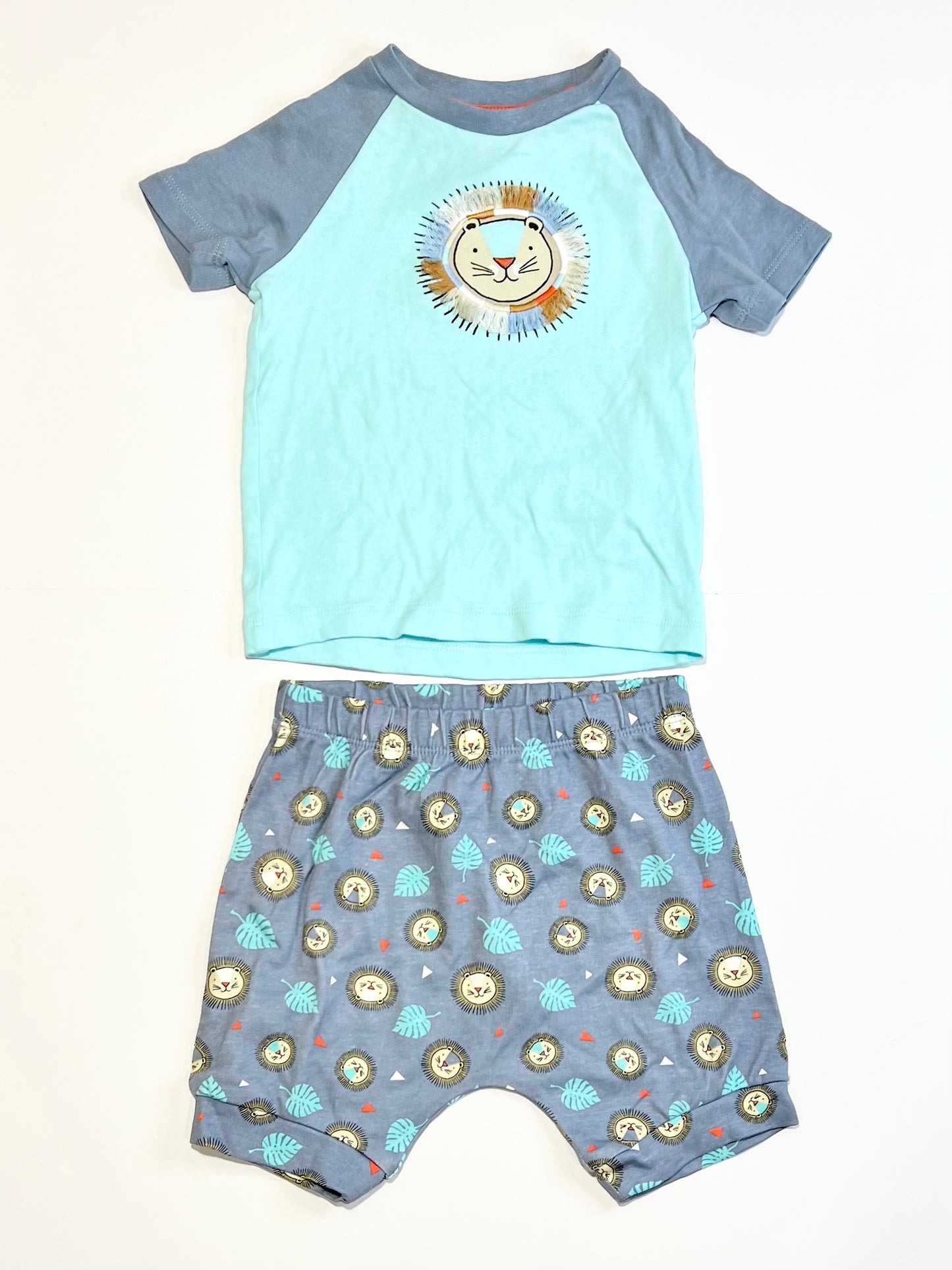 Blue lion pyjamas - Size 2