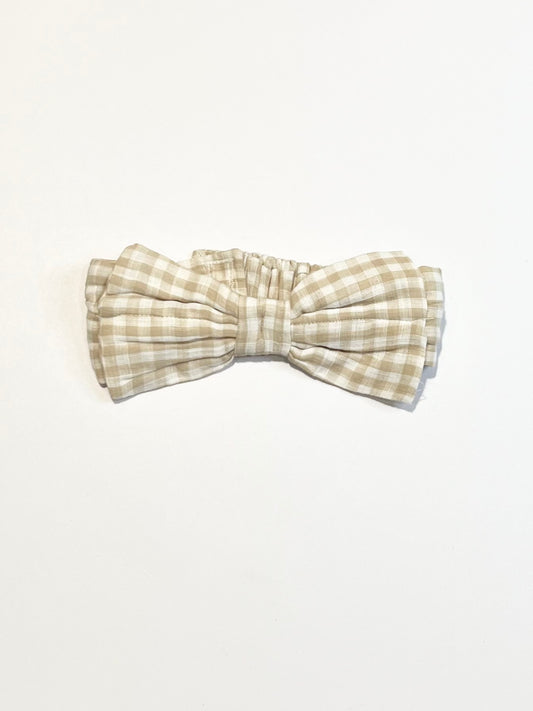 Gingham headband - Size 6-9 months