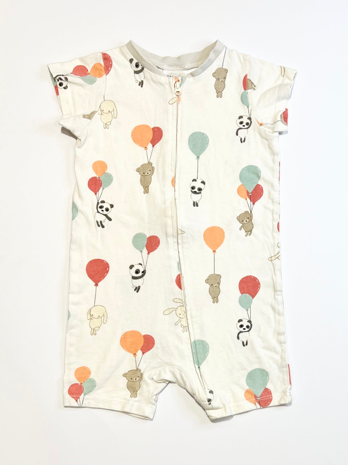 Balloons zip romper - Size 2