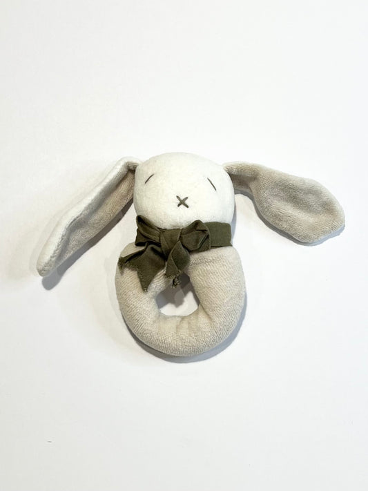 Plush bunny rattle