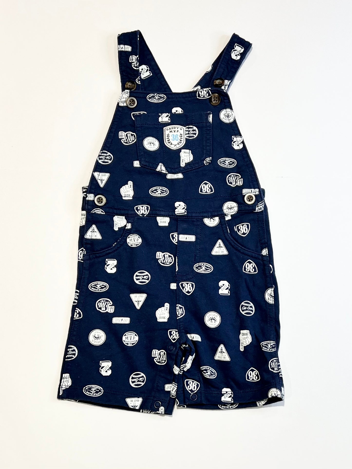 Navy jersey overalls - Size 2