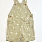 Tan palm tree overalls - Size 2