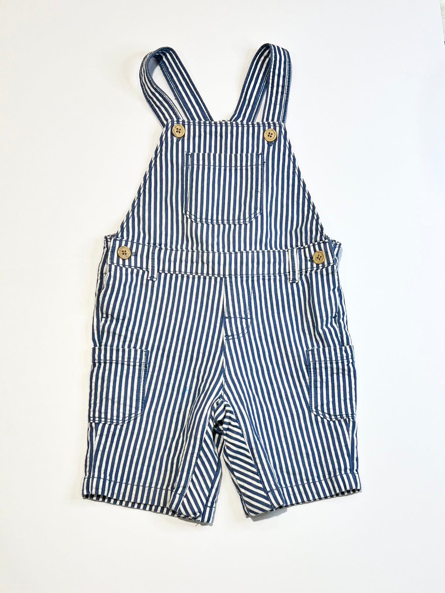 Striped overalls - Size 2