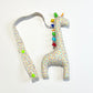 Giraffe rattle toy with clip