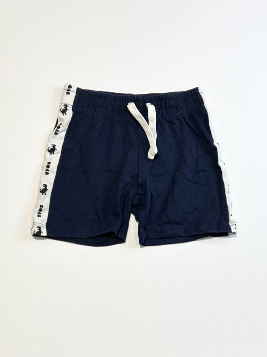 Navy jersey shorts - Size 2