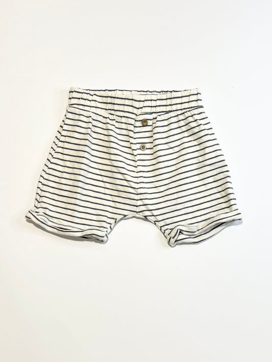 Striped jersey shorts - Size 2