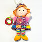 Colourful dolly pram toy