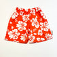 Red hibiscus shorts - Size 2