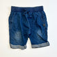 Terry denim sweat shorts - Size 2