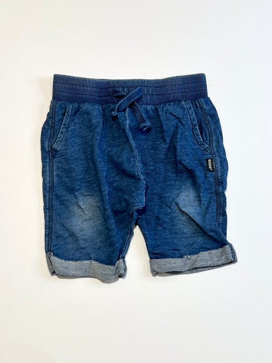 Terry denim sweat shorts - Size 2