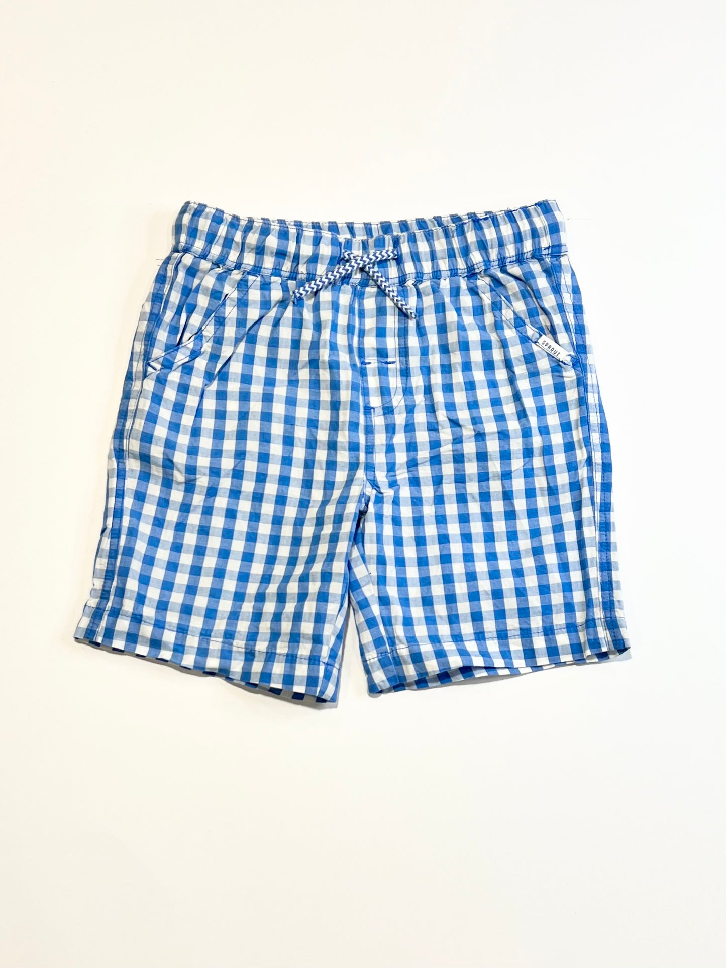 Blue gingham shorts - Size 2