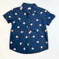 Navy Santa shirt - Size 2