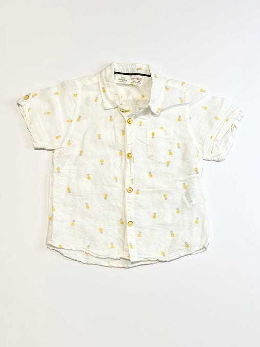 White pineapples shirt - Size 2