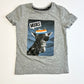 Grey giraffe tee - Size 2