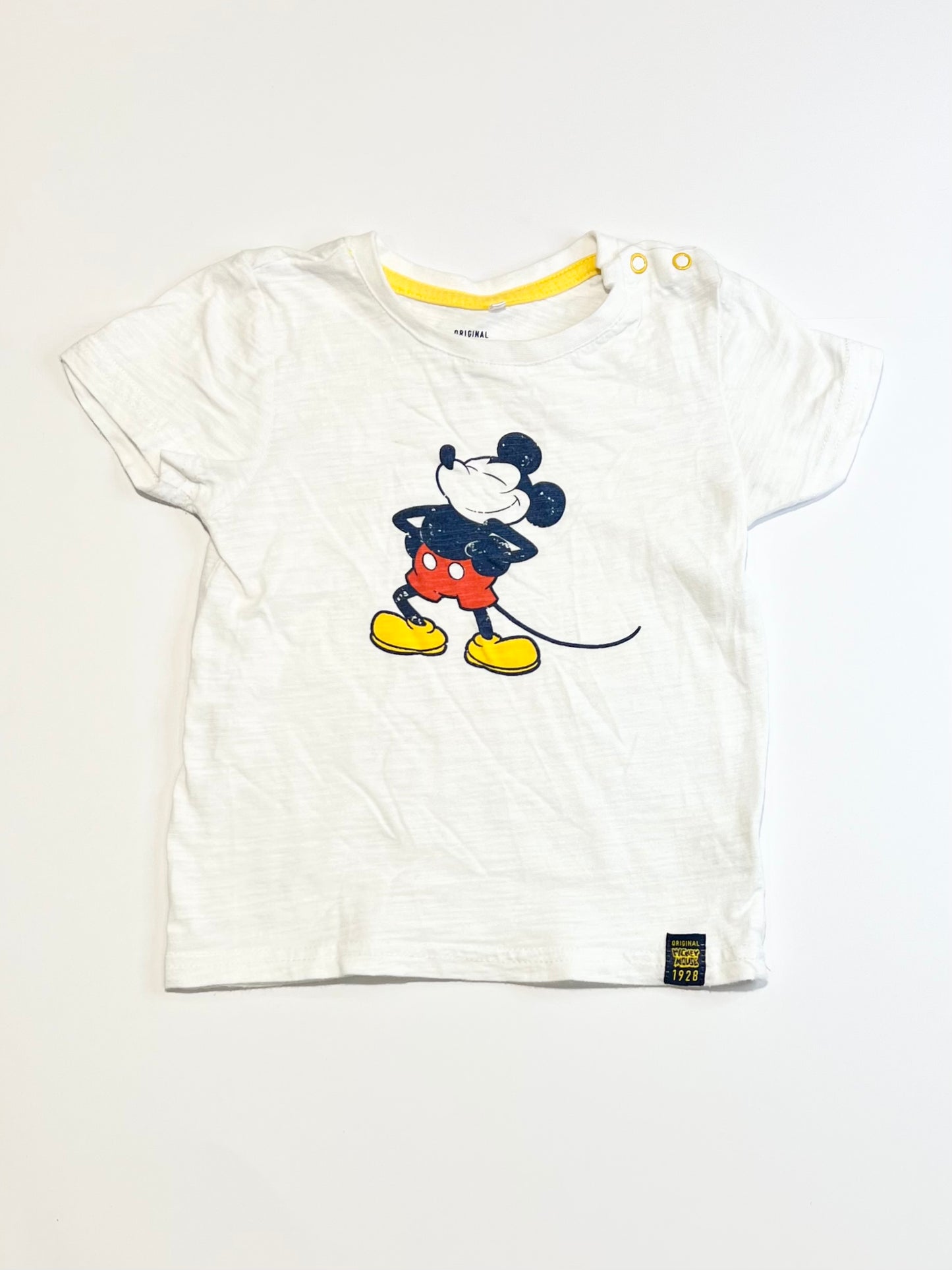 White Mickey tee - Size 2