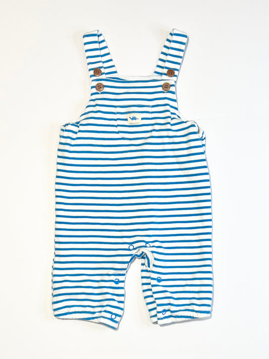 Striped jersey overalls - Size 9-12 months