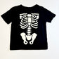 Glow-in-the-dark skeleton tee - Size 2