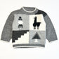 Grey alpaca knit jumper - Size 0
