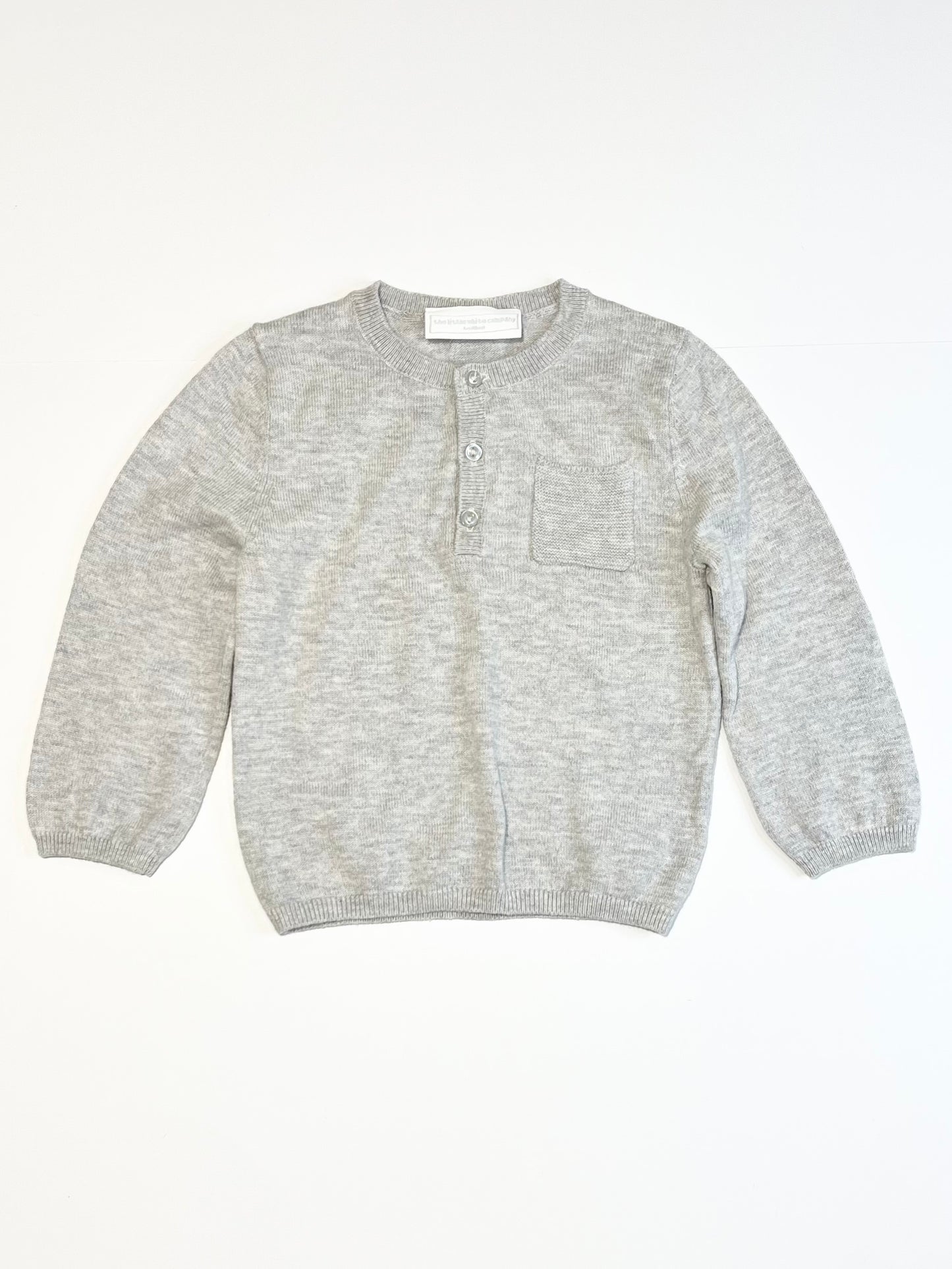Grey knit jumper - Size 9-12 months