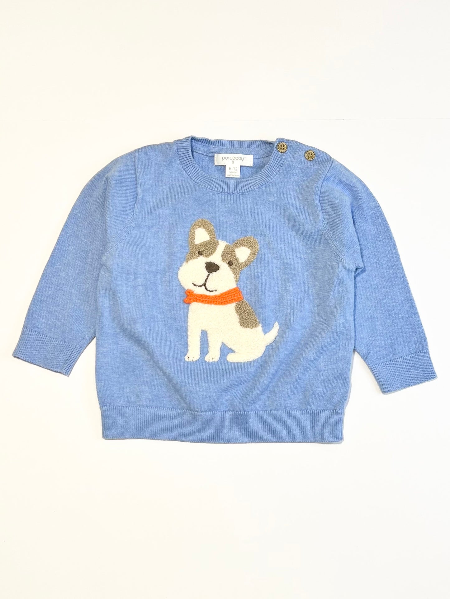 Blue puppy jumper - Size 0