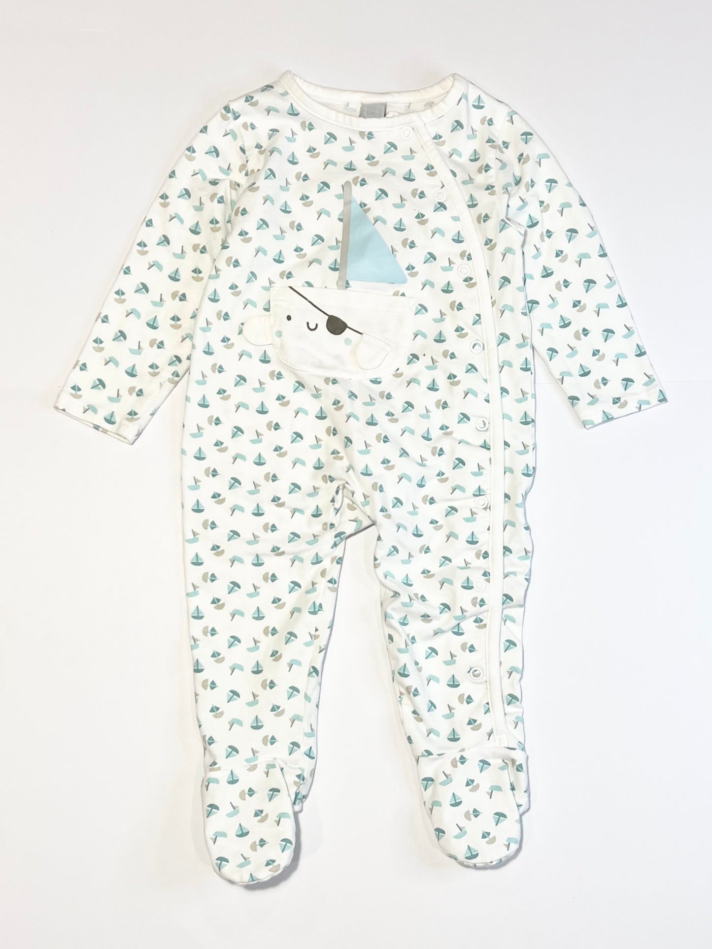 Sailboats onesie - Size 9-12 months