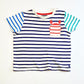 Striped crab tee - Size 2