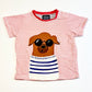 Striped doggy tee - Size 2
