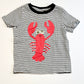 Striped lobster tee - Size 2